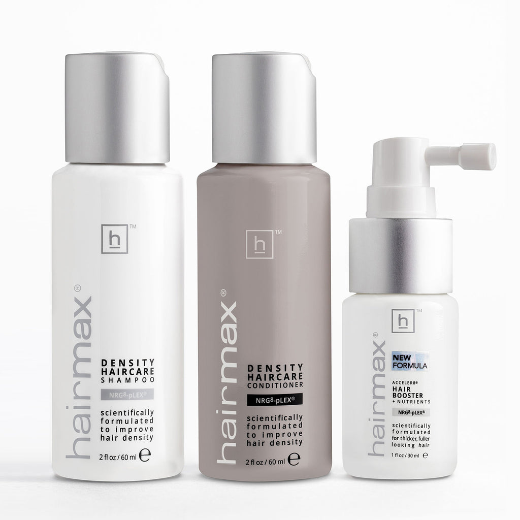 HairMax Density 3pc Starter Kit Shampoo, Conditioner and Acceler8 Hair Booster + Nutrients / Starter thumbnail 1