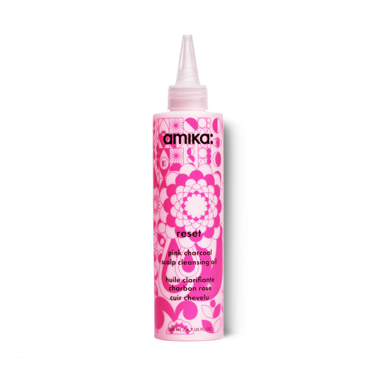 Amika Reset Pink Charcoal Scalp Cleansing Oil - 6.7 oz / 6.7OZ