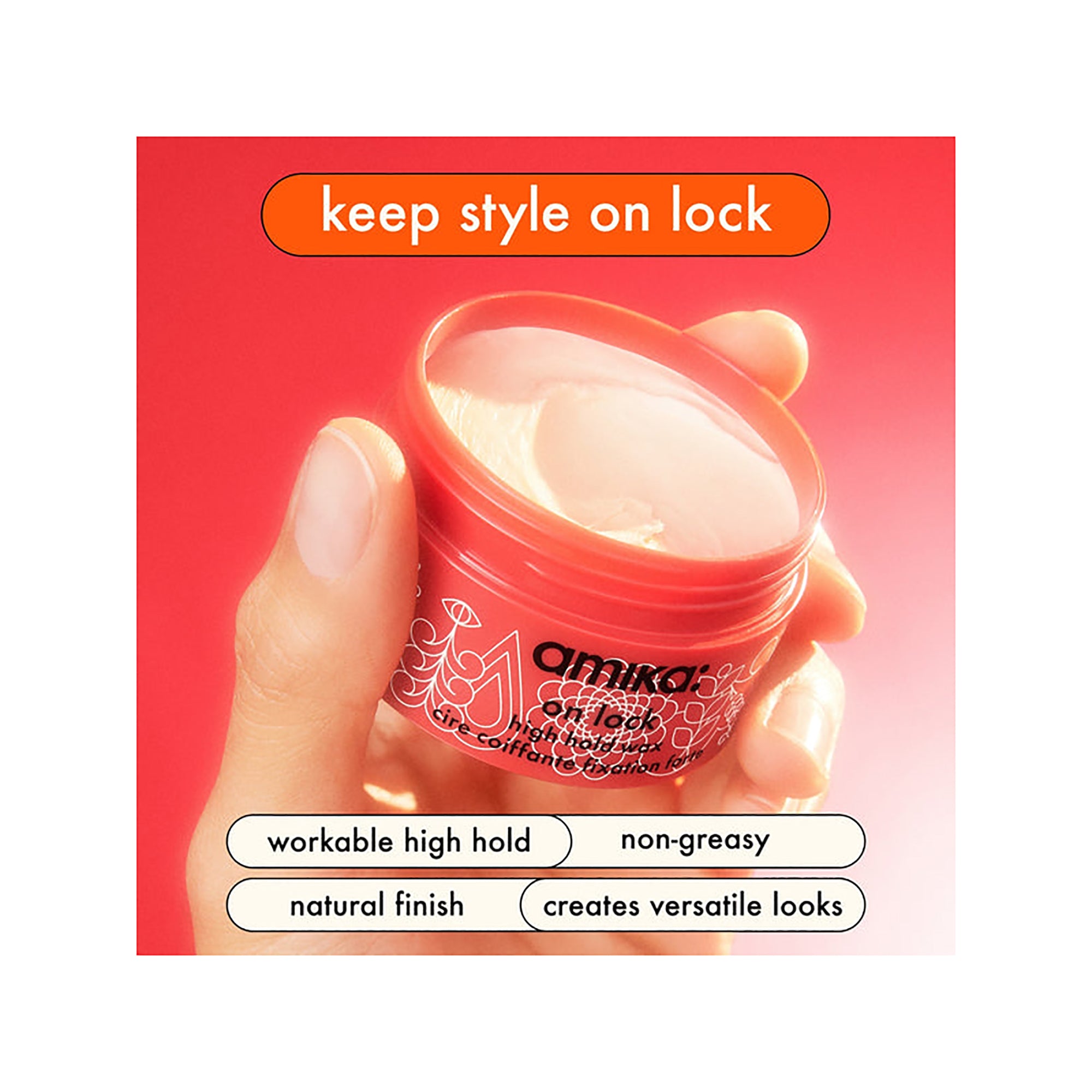 Amika On Lock High Hold Hair Wax – Planet Beauty
