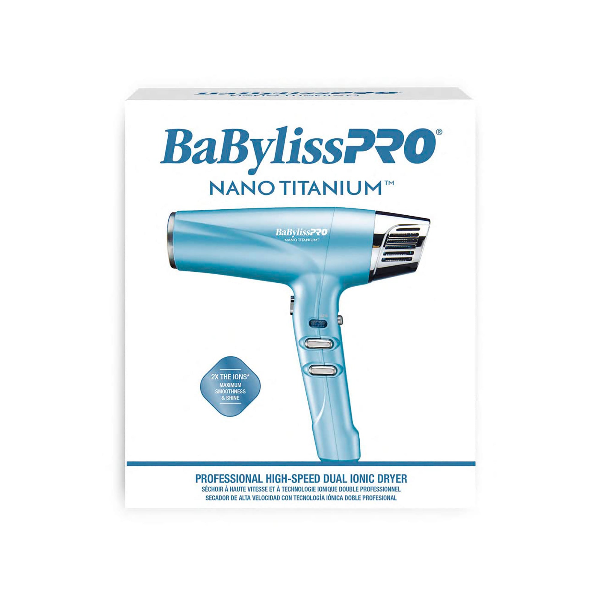 BabylissPRO Nano Titanium Professional High-Speed Dual Ionic Dryer - Item No. BNT9100 / BNT9100