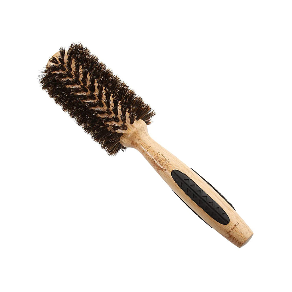 Bass Brushes 910 Dark Bamboo | Medium Barrel Round Brush with Natural Bristles / 910 thumbnail 2