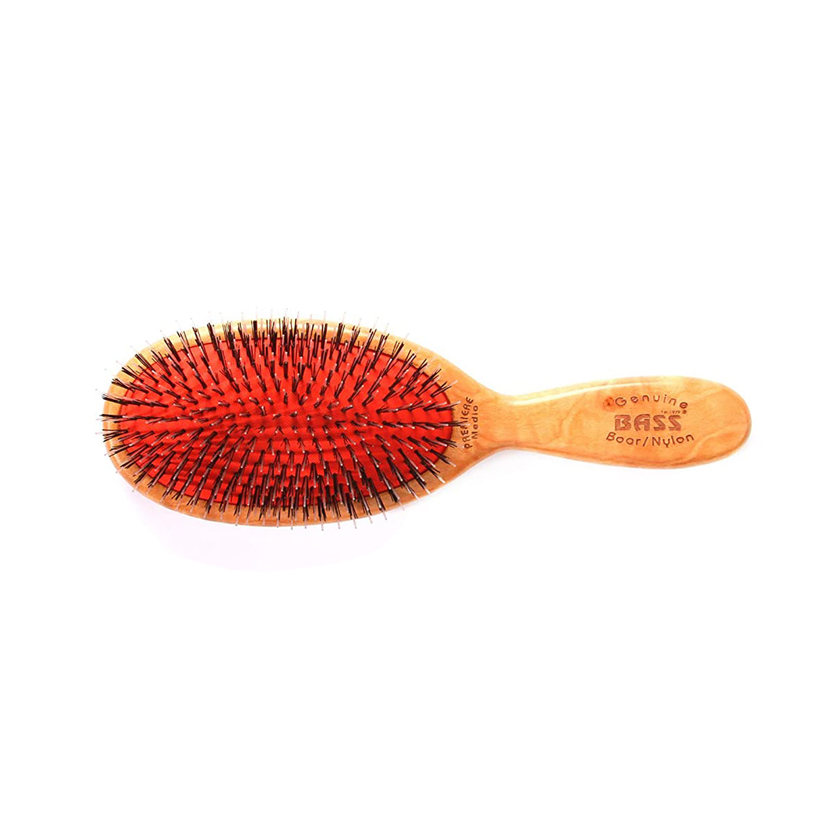 Bass Brushes Premiere Series PMD | Medio Oval with Ultra Premium Natural Bristle + Nylon Pin / PMD