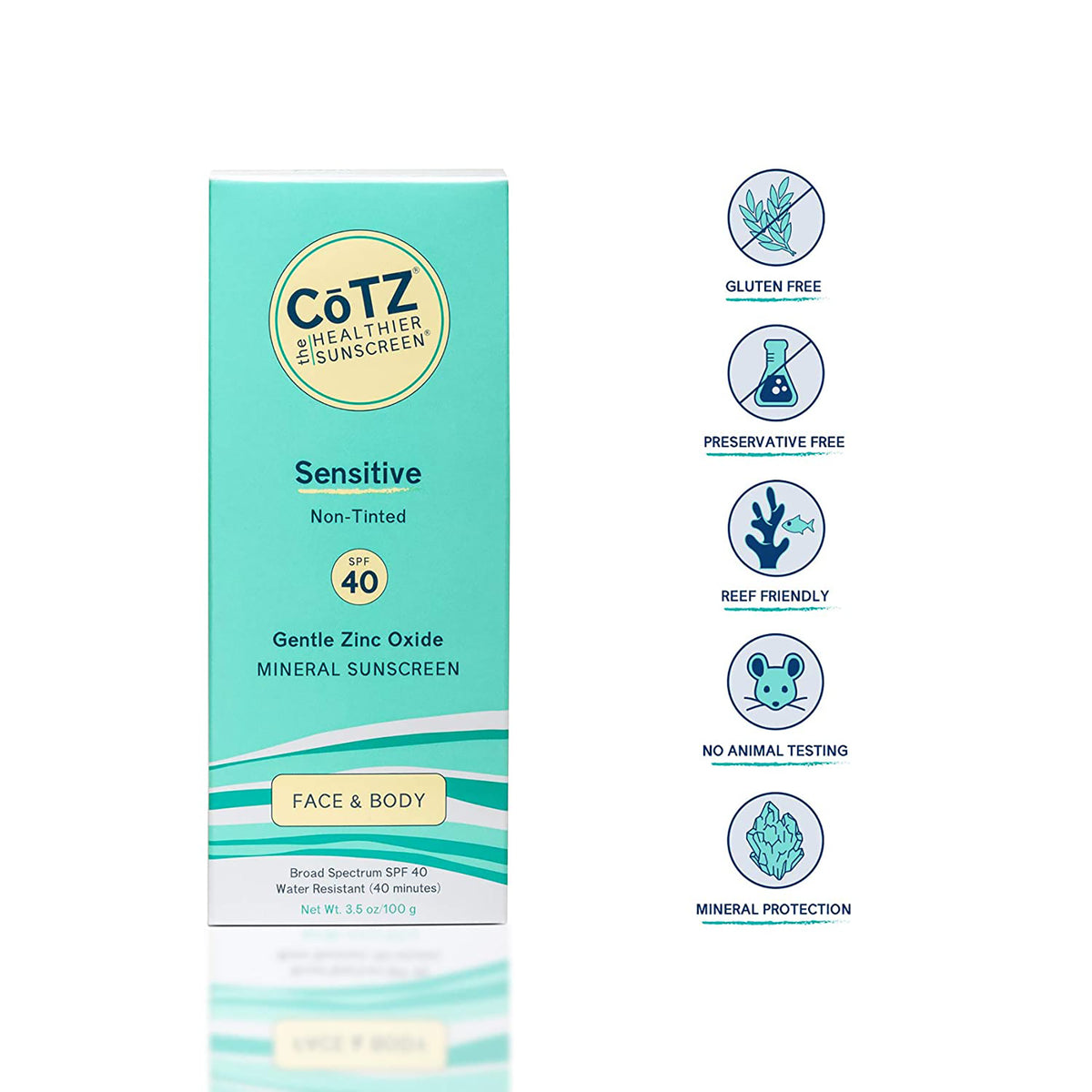 CoTZSensitive SPF 40 / 3.5OZ, image 25100378996886