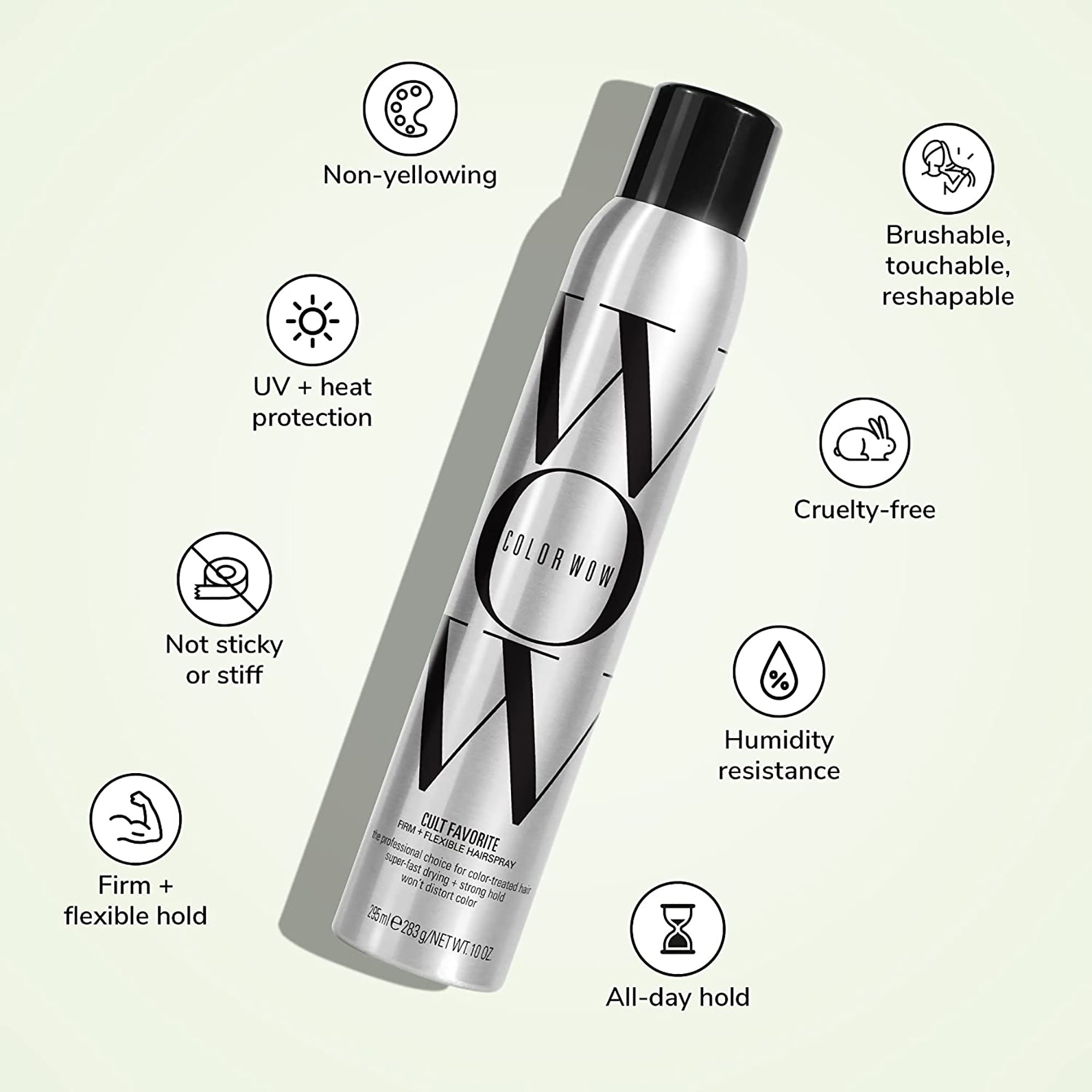 Color Wow Cult Favorite Firm + Flexible Hairspray / 10 OZ