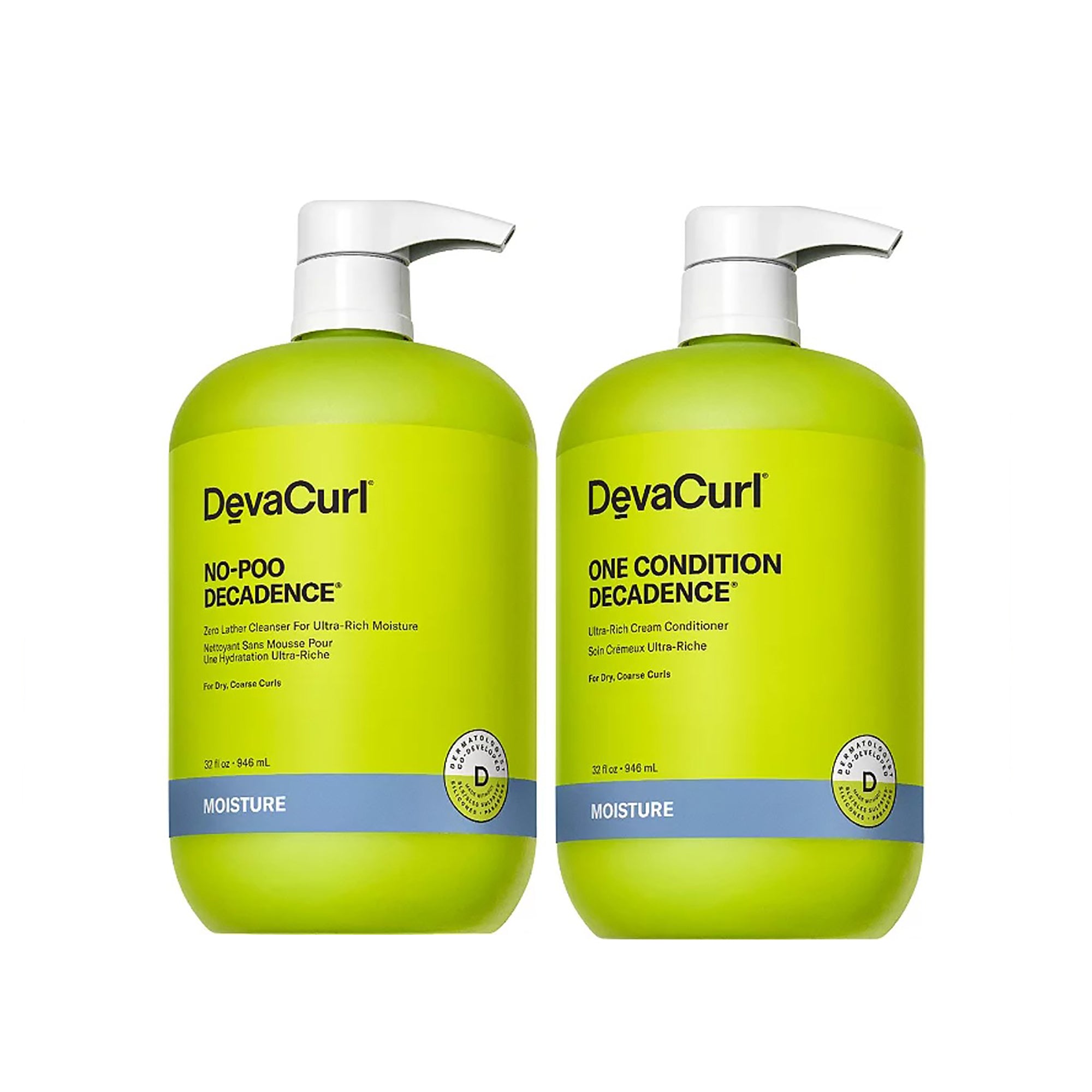 Devacurl No-Poo Decadence and One Condition Decadence Liter Duo ($92 Value) / LITER