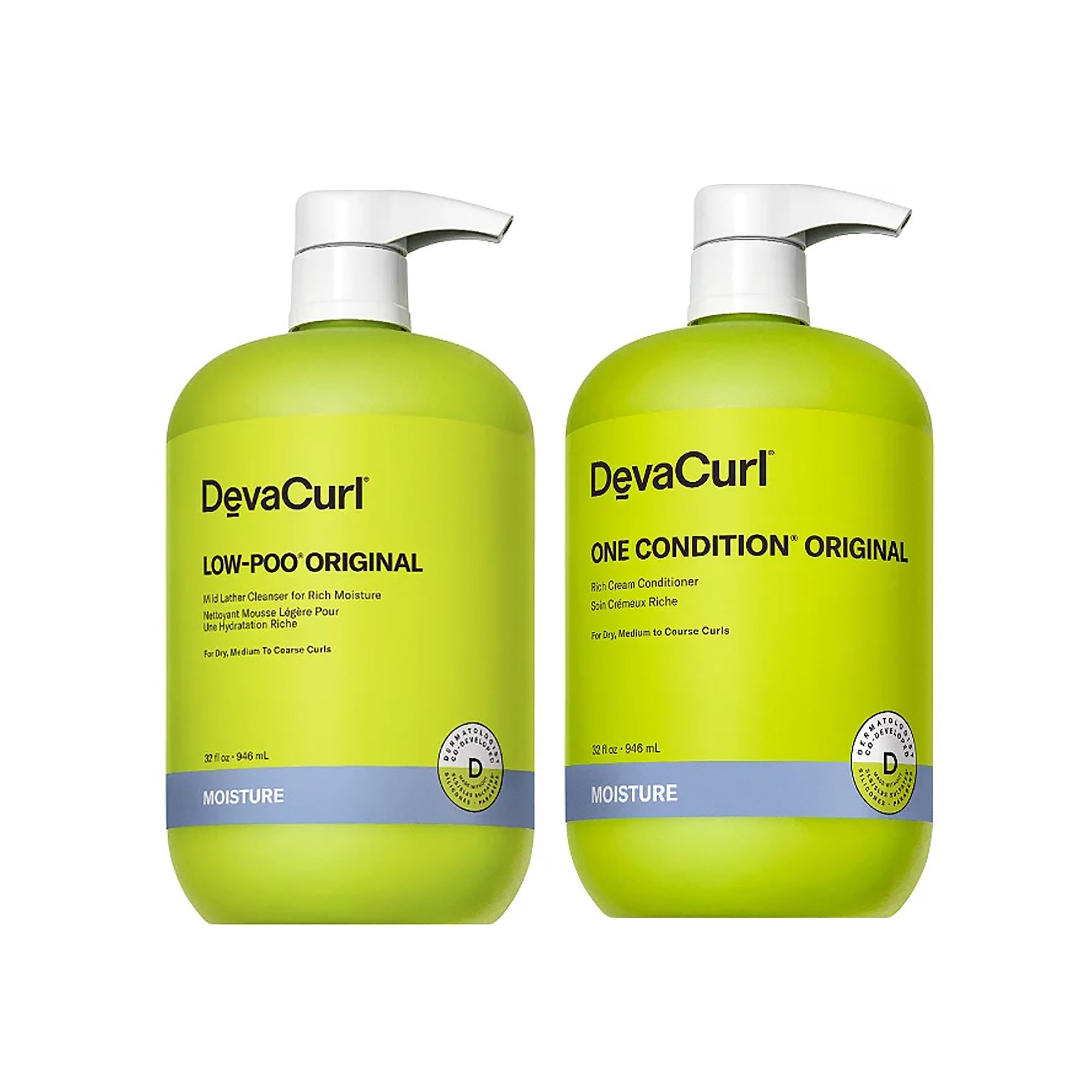 Devacurl Low-Poo Original and One Condition Original Liter Duo / LITER