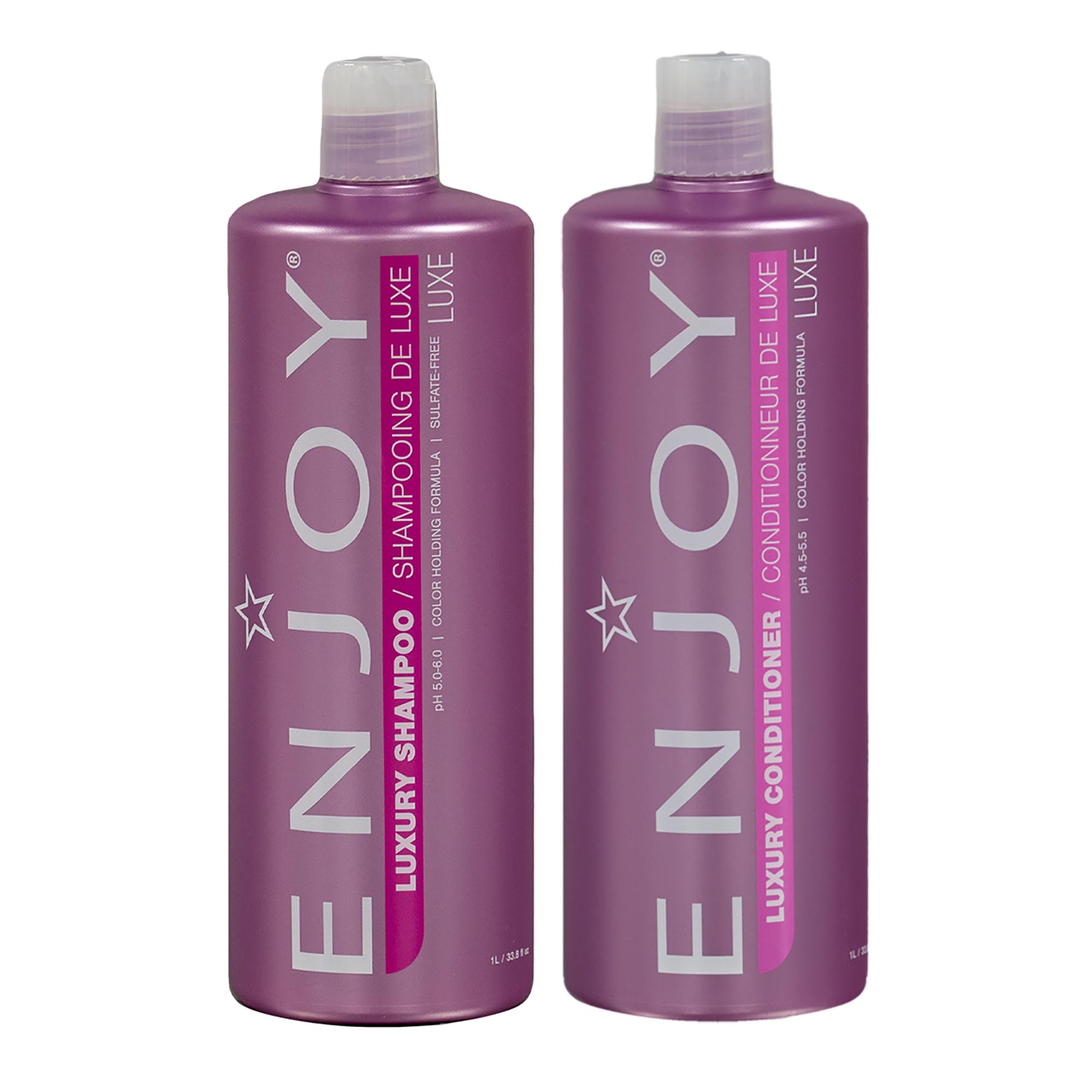 Enjoy Luxe Luxury Sulfate-Free Shampoo and Conditioner 33oz Duo ($136 Value) / 33.OZ