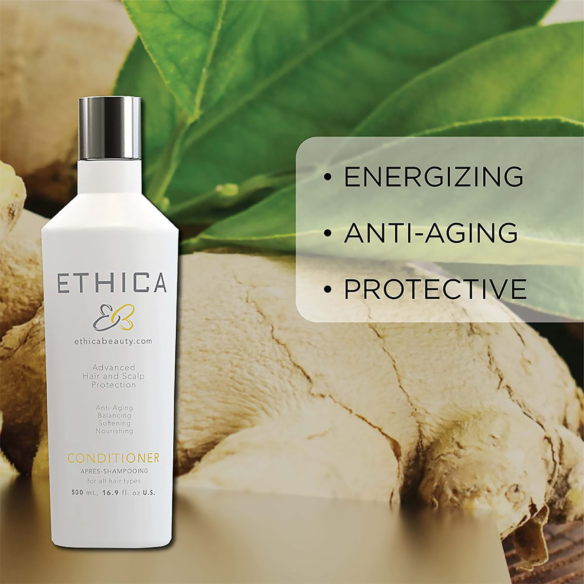 Ethica Beauty Energizing Anti-Aging Protective Daily Conditioner / 16.9OZ, image 27131936768150