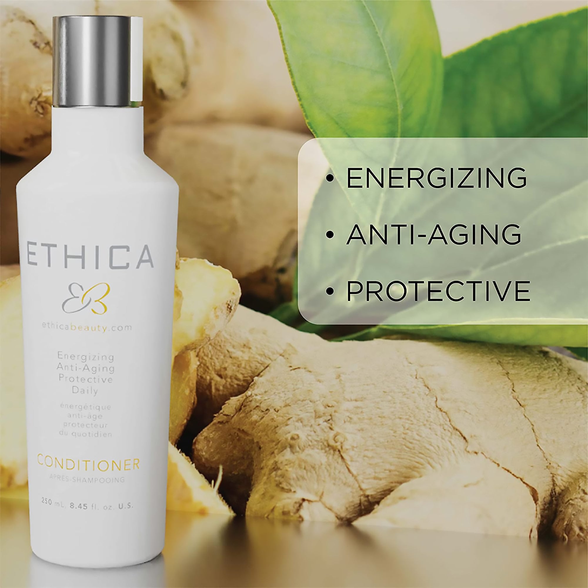 Ethica Beauty Energizing Anti-Aging Protective Daily Conditioner / 8.5OZ