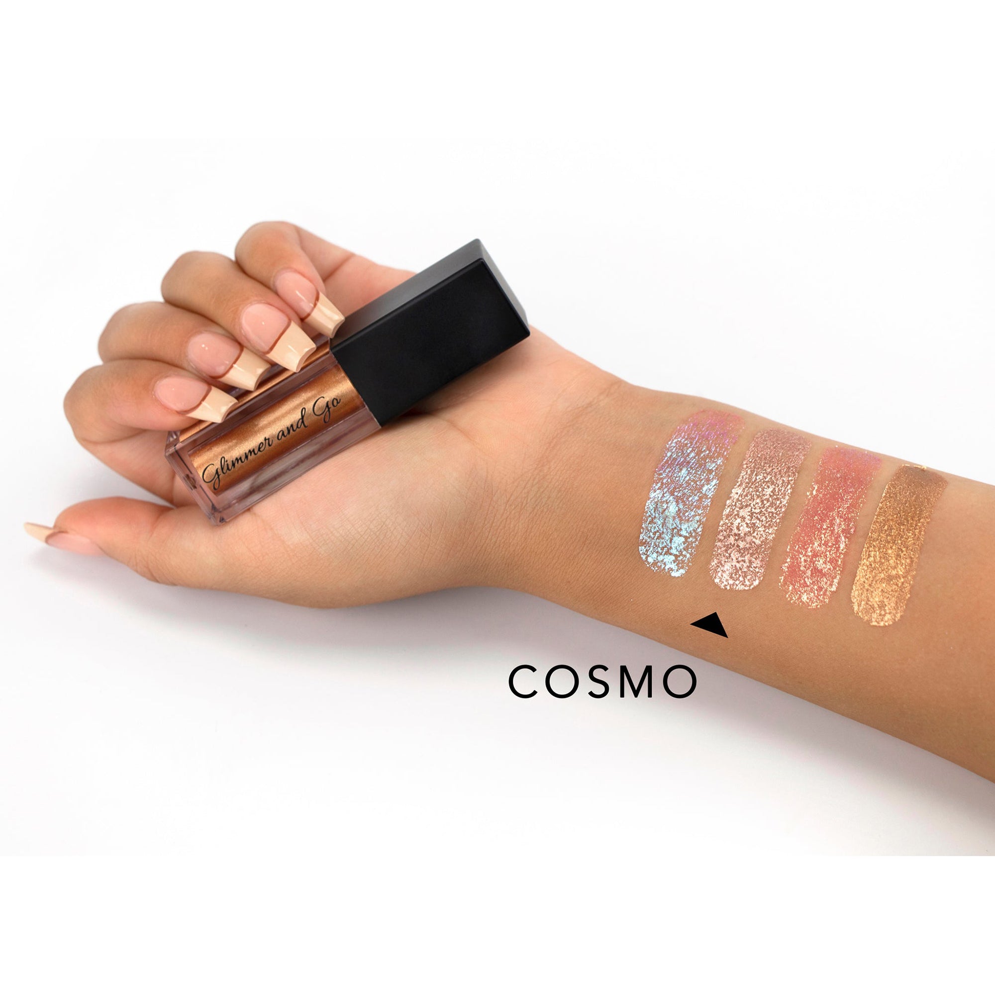 Frankie Rose Glimmer and Go Liquid Glitter Eyeshadow / Cosmo