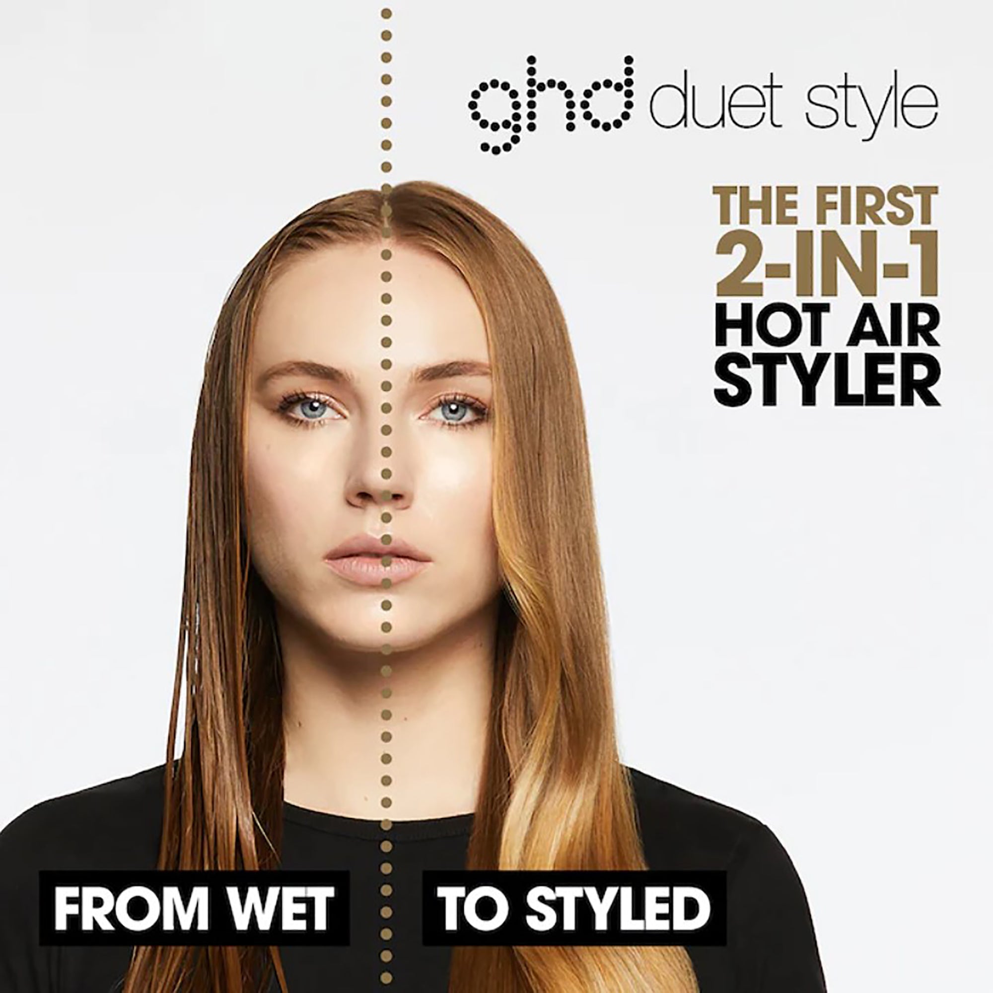 GHD Duet Styler 2-In-1 Hot Air Styler - Black / BLACK