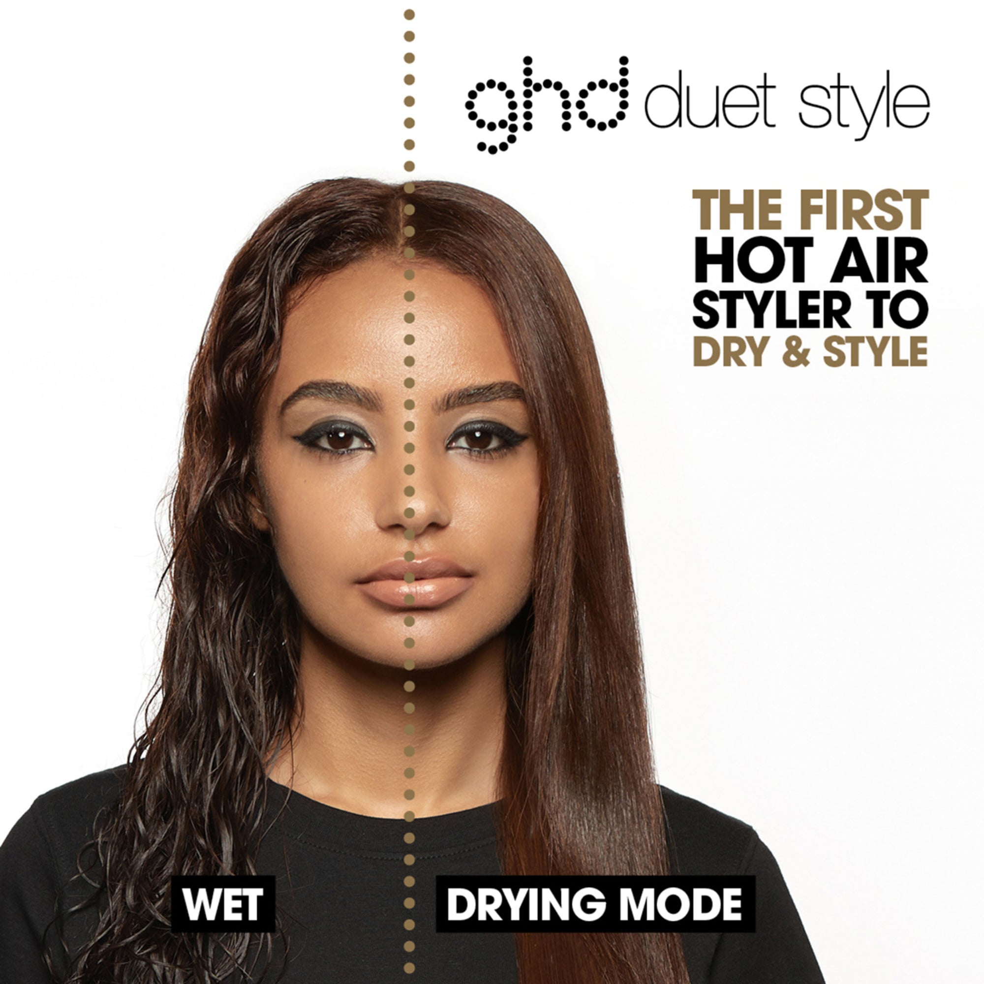 GHD Duet Styler 2-In-1 Hot Air Styler - Black / BLACK