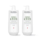Goldwell Curls & Waves Shampoo and Conditioner Liter Duo ($85 Value) / 33.8OZ