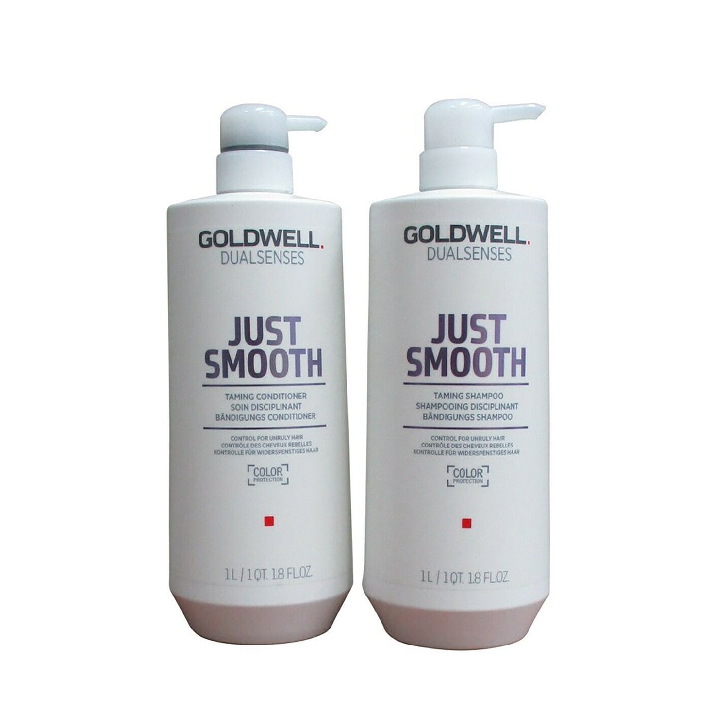 Goldwell Just Smooth Taming Shampoo and Conditioner Liter Set ($85 Value) / 33.8OZ