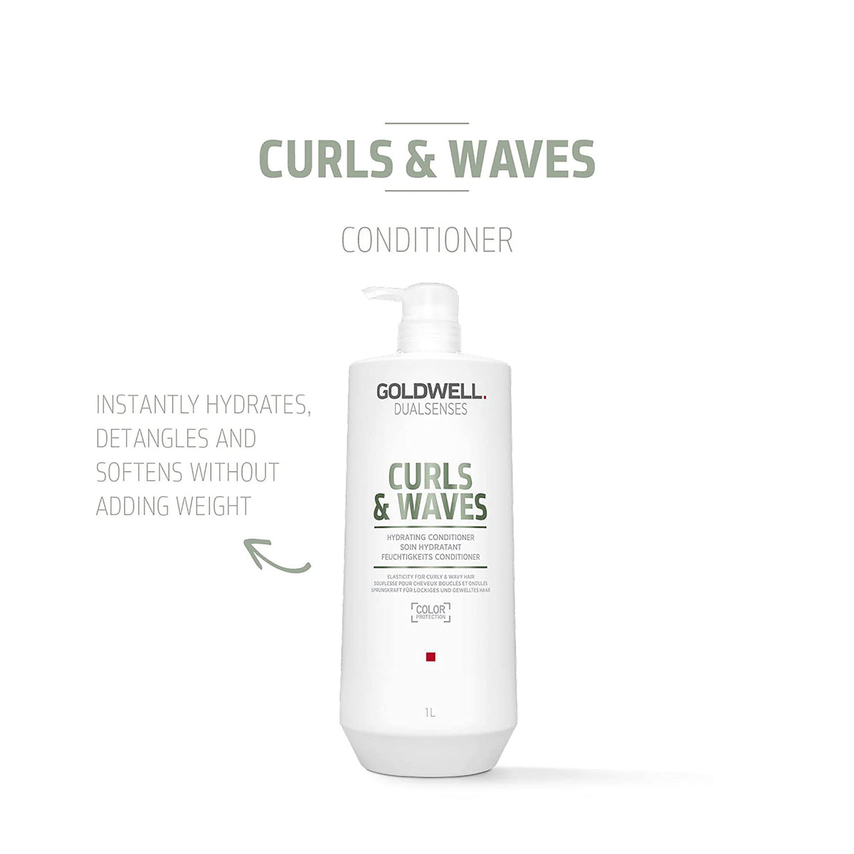Goldwell Curls & Waves Shampoo and Conditioner Liter Duo ($85 Value) / 33.8OZ, image 26994319818902