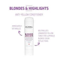 Goldwell Dualsenses Blondes & Highlights Anti-yellow Conditioner / 10 OZ