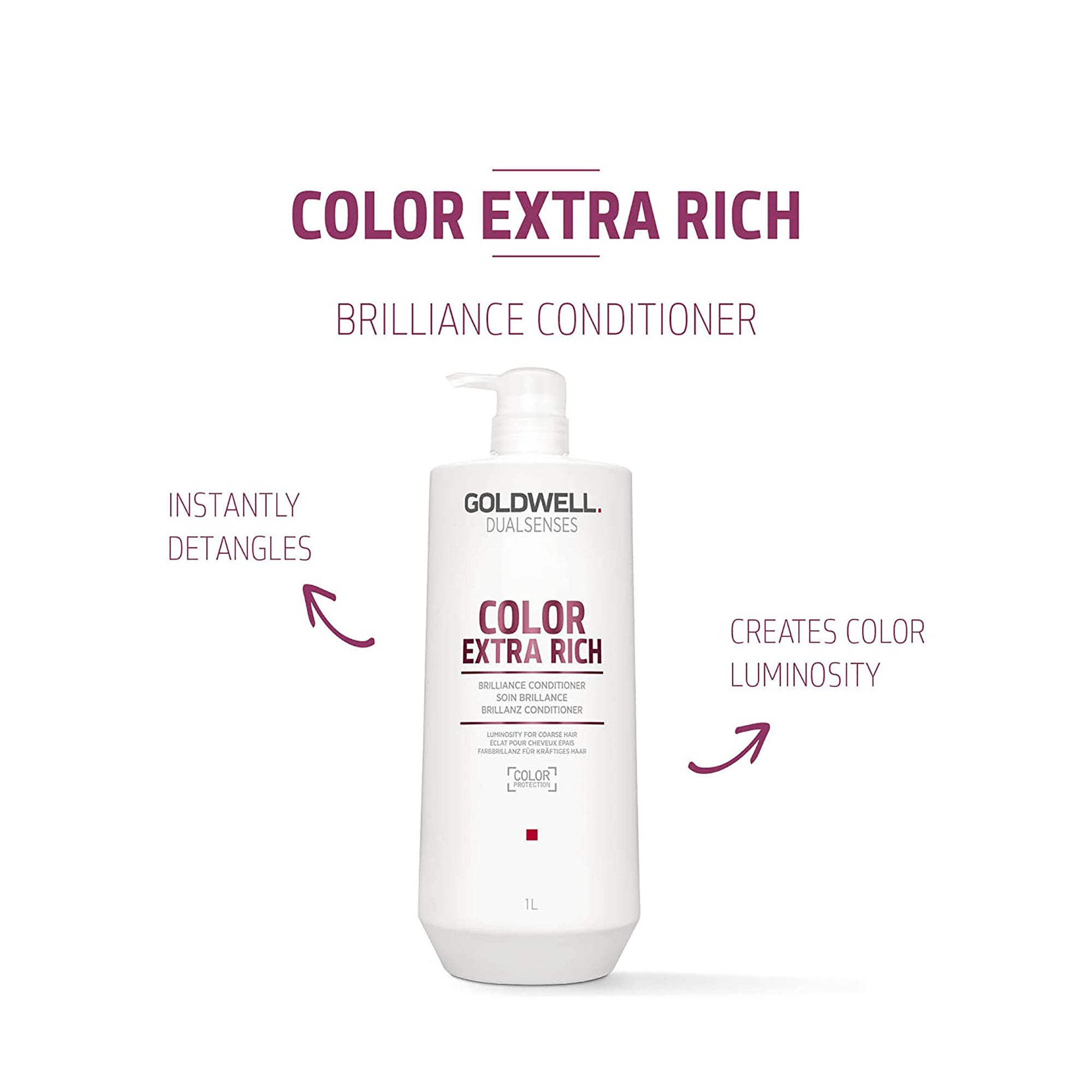 Goldwell Color Extra Rich Brilliance Shampoo & Conditioner Liter ($85 Value) / 33OZ