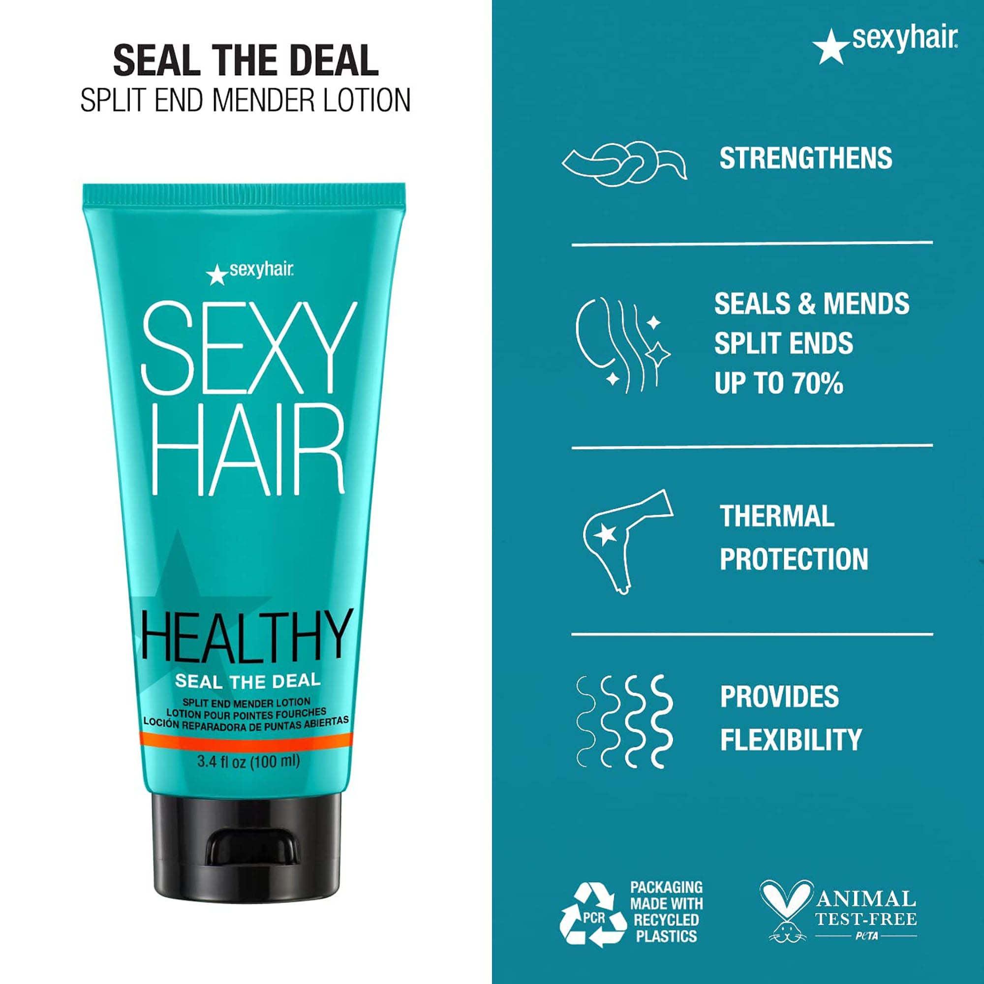 Sexy Hair Healthy SexyHair Seal The Deal Split End Mending Lotion / 3.4