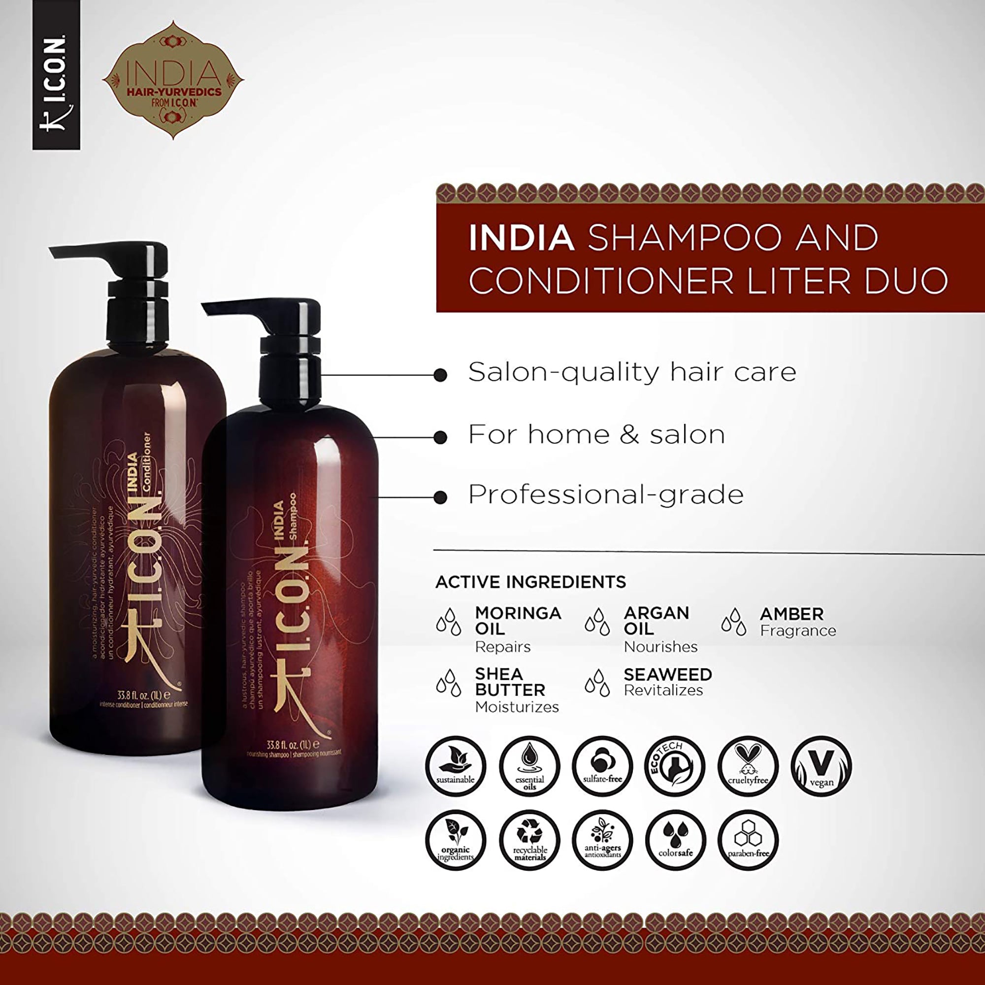 Icon India Shampoo & Conditioner Liter / LITER