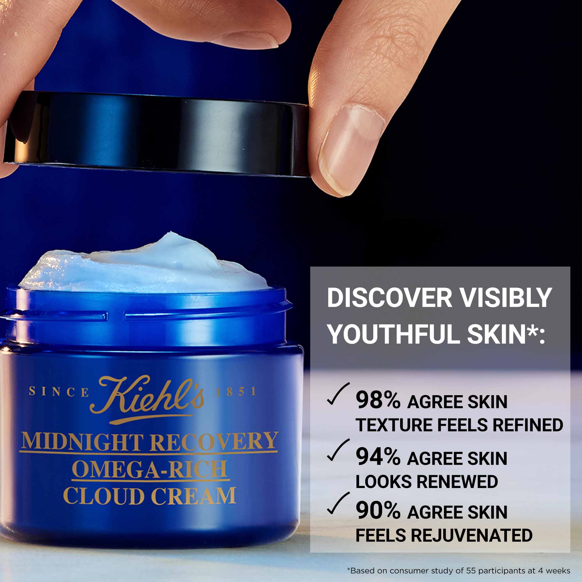 Kiehl's Midnight Recovery Omega Rich Cloud Cream - 1.7oz / 1.7OZ