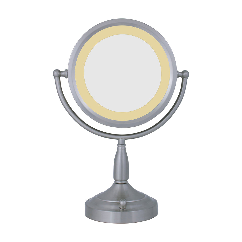 Zadro 11" Round Lighted Dual-Sided Mirror 8X/1X thumbnail 1