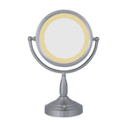 Zadro 11" Round Lighted Dual-Sided Mirror 8X/1X