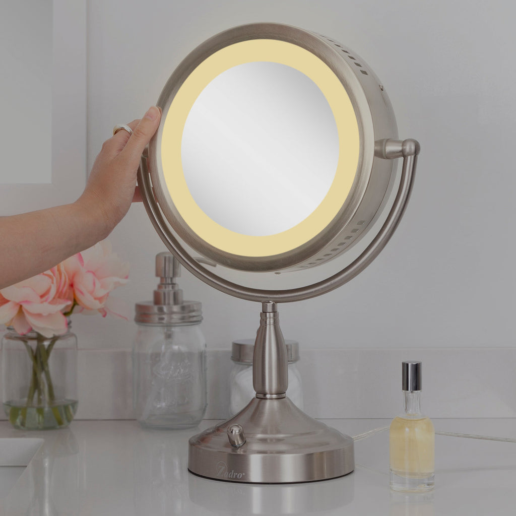 Zadro 11" Round Lighted Dual-Sided Mirror 8X/1X thumbnail 3