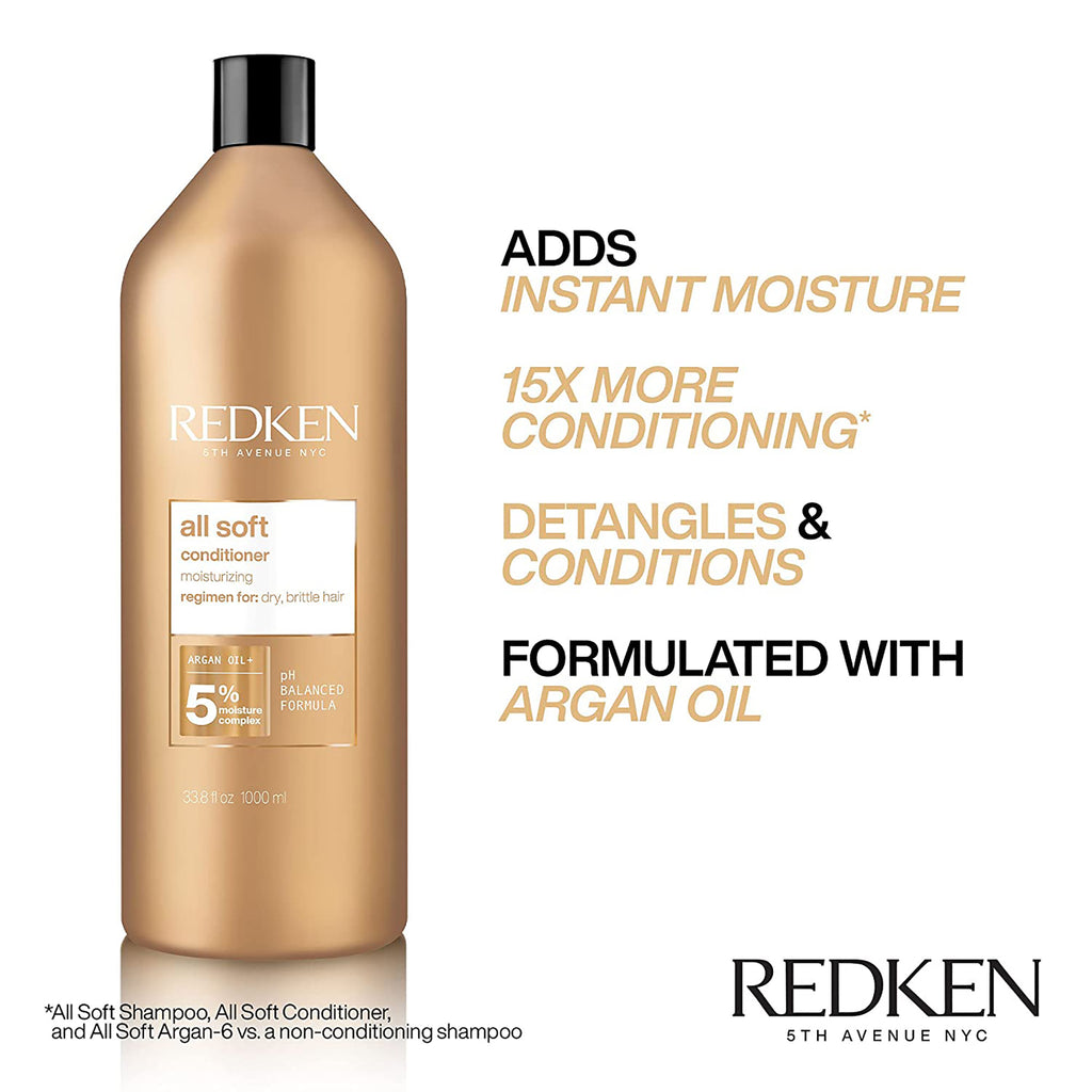 Redken All Soft Conditioner / 33.8OZ thumbnail 5