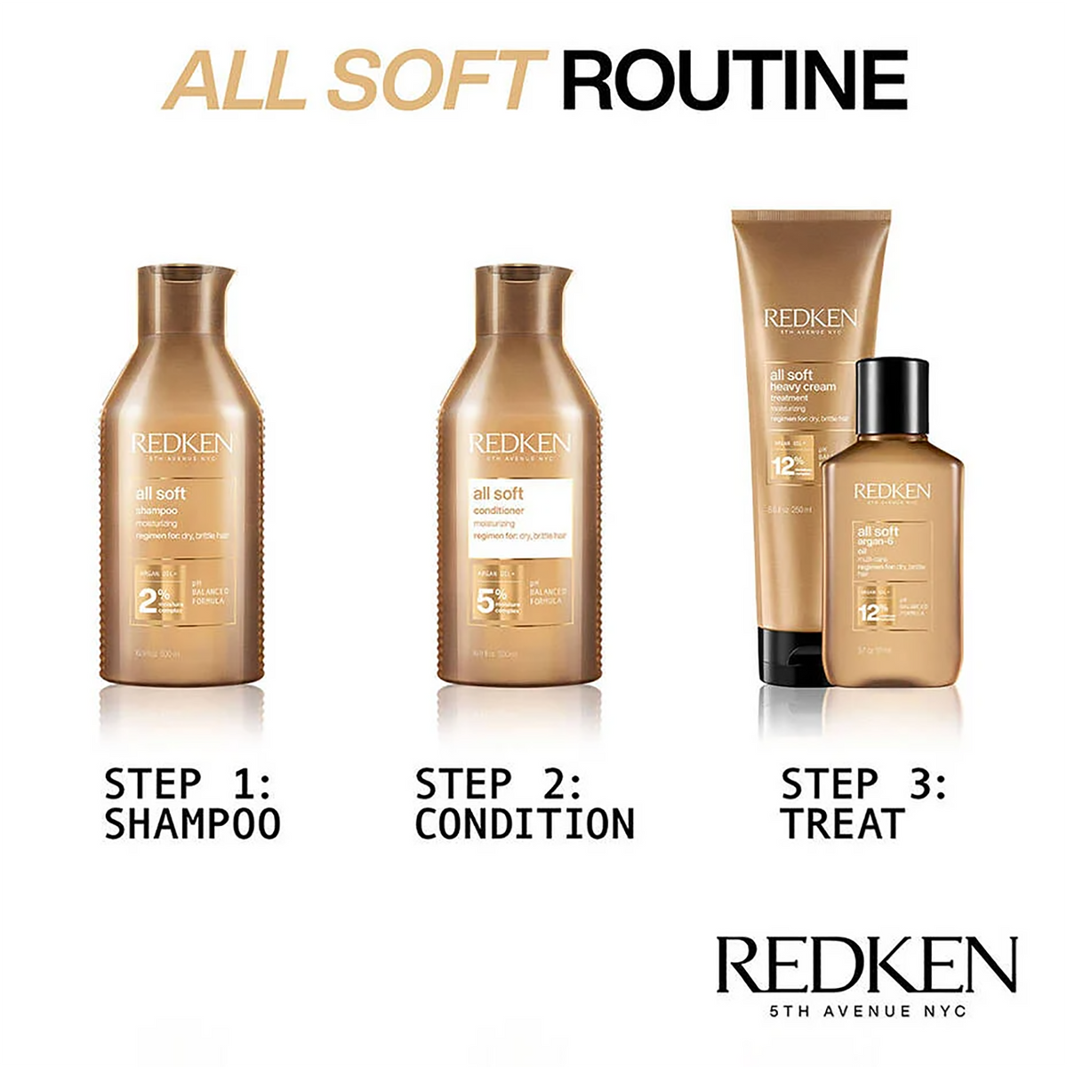 Redken All Soft Shampoo and Conditioner 10oz Duo ($52 Value) / 10OZ, image 27292725084310