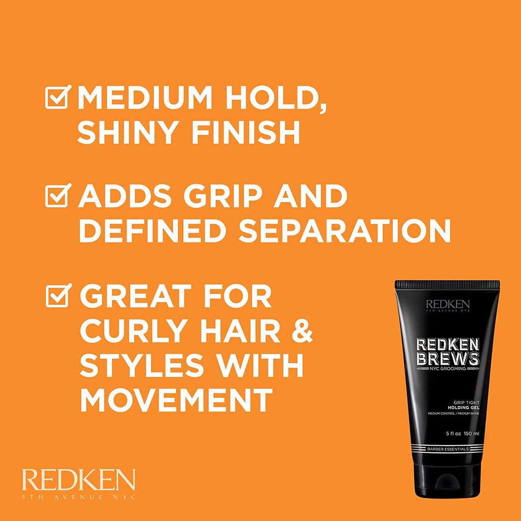 Redken Brews Grip Tight Holding Gel / 5.1OZ thumbnail 2