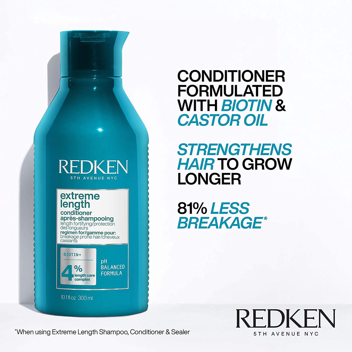Redken Extreme Length with Biotin Shampoo & Conditioner Duo 10oz ($52 Value) / 10OZ, image 27292798812310