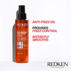 Redken Frizz Dismiss Instant Deflate Oil-in-Serum for Frizzy Hair / 4.2 oz