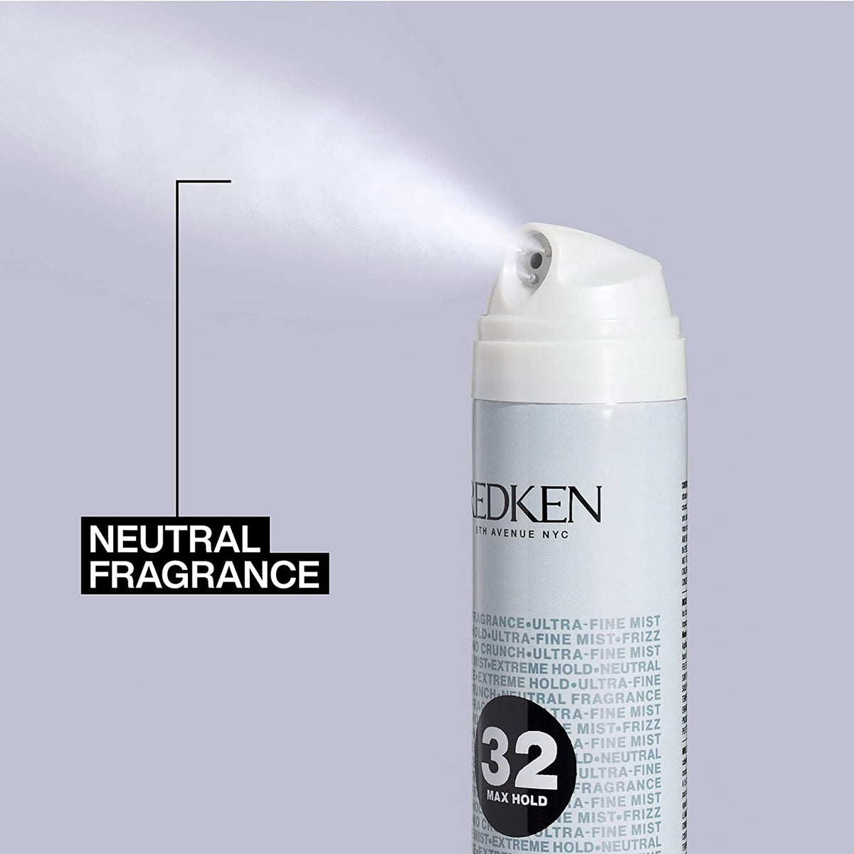 Redken Max Hold Neutral Fragrance Hairspray / 9OZ, image 27296126337174