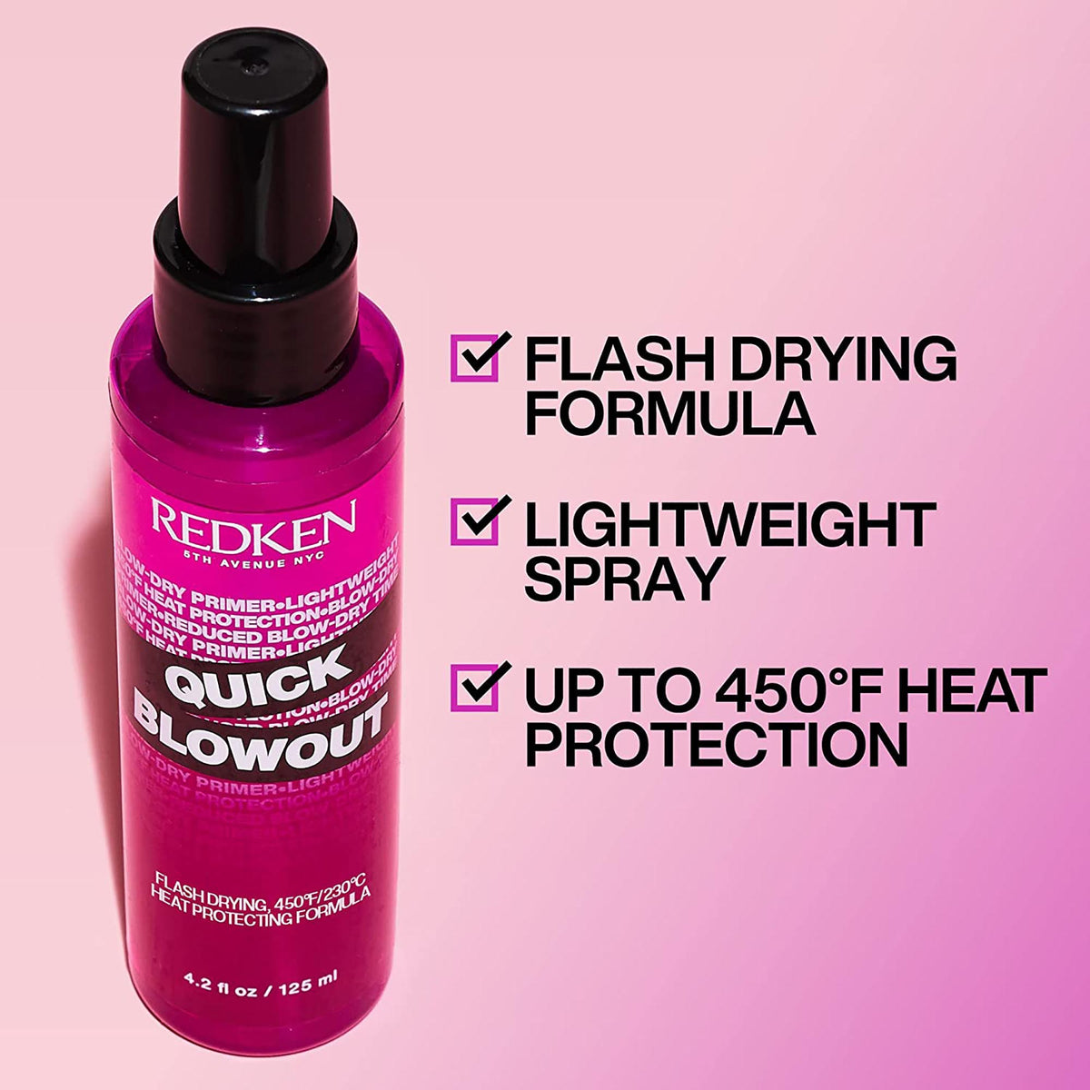 Redken Quick BlowOut Spray / 4.2 oz, image 27292632481942