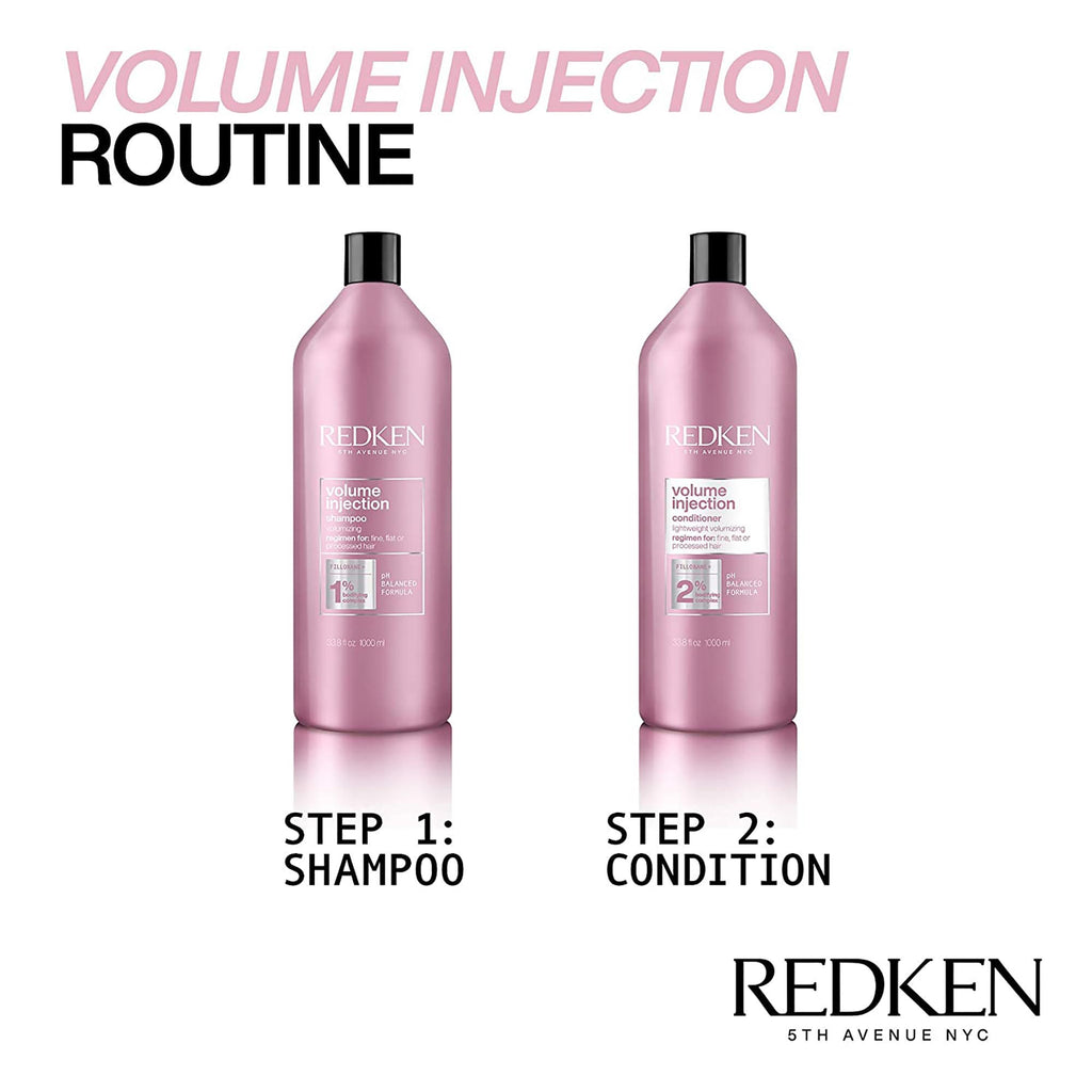 Redken Volume Injection Shampoo and Conditioner Liter Duo ($104 Value) / LITER thumbnail 8