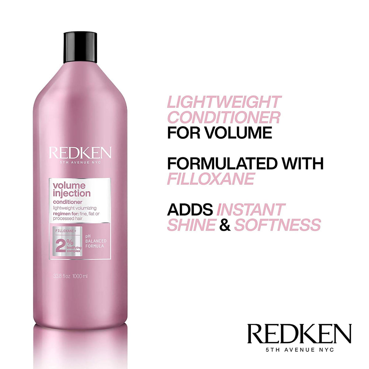 Redken Volume Injection Shampoo and Conditioner Liter Duo ($104 Value) / LITER, image 27293155623062
