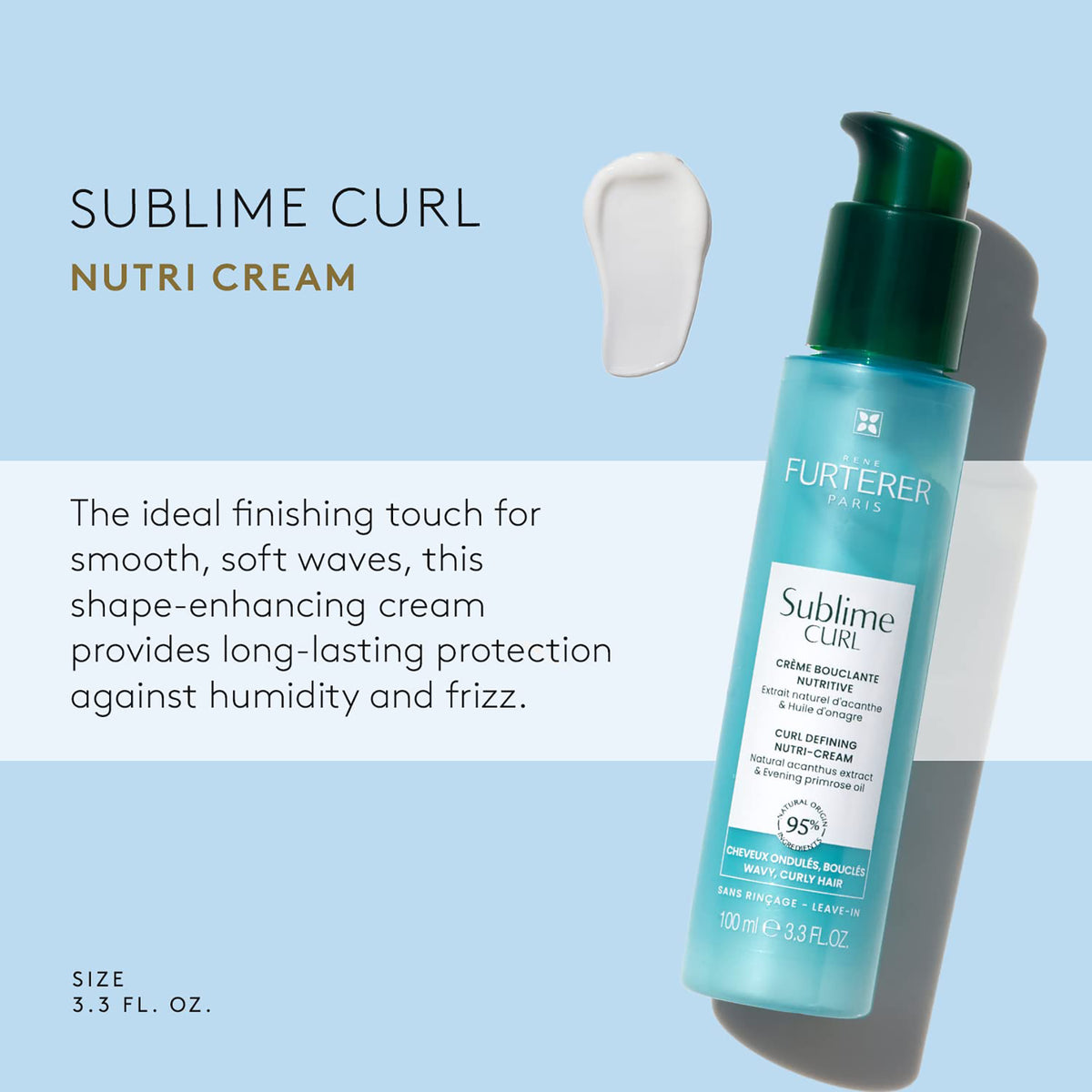Rene Furterer SUBLIME CURL Defining Nutri-Cream - 3oz / 3.3OZ, image 27264166166678