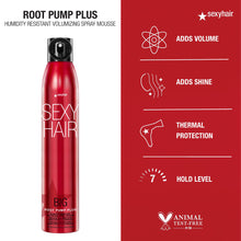 Sexy Hair Big SexyHair Root Pump Plus Humidity Resistant Volumizing Spray Mousse / 10.6