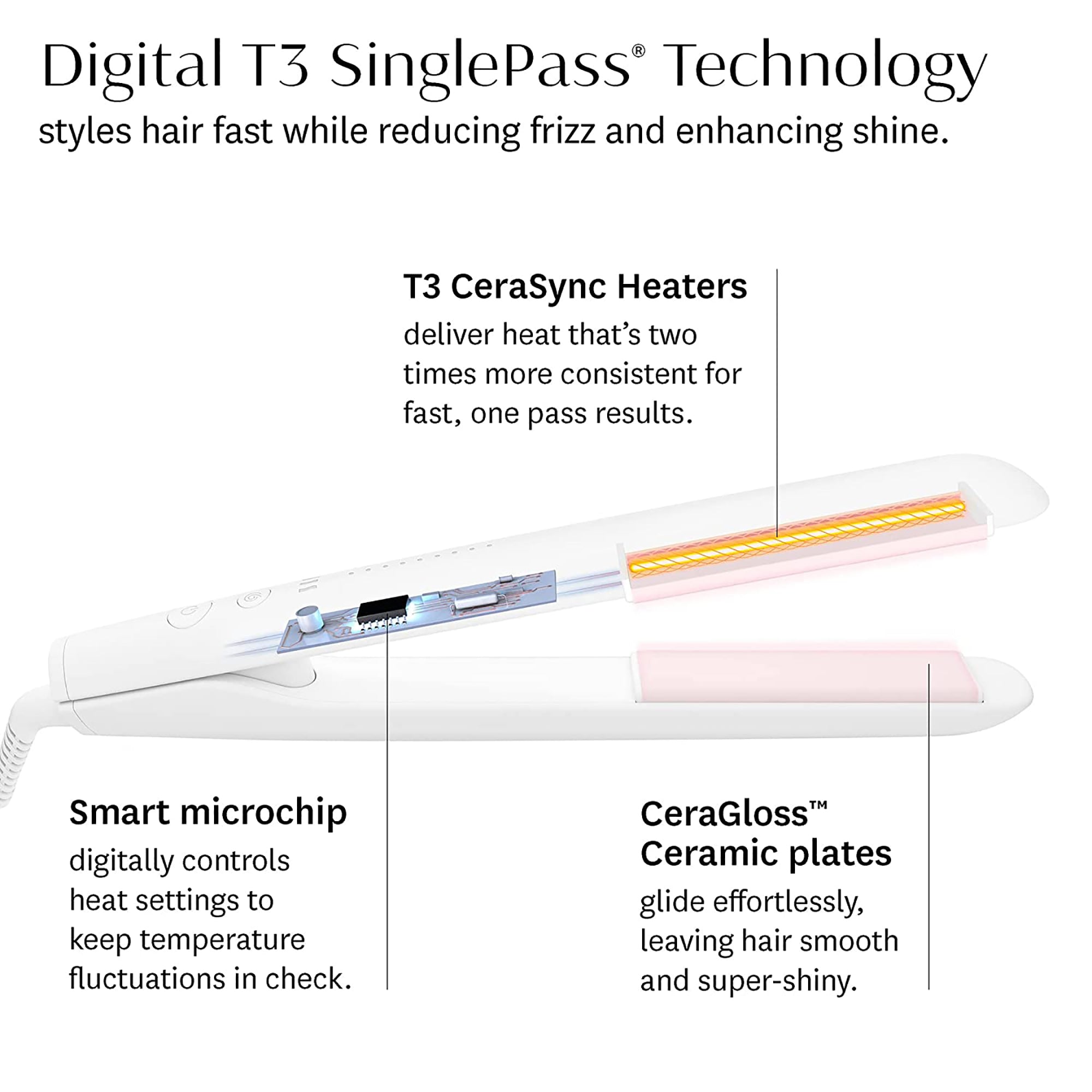 T3 Micro T3 SinglePass StyleMax Flat Iron 1
