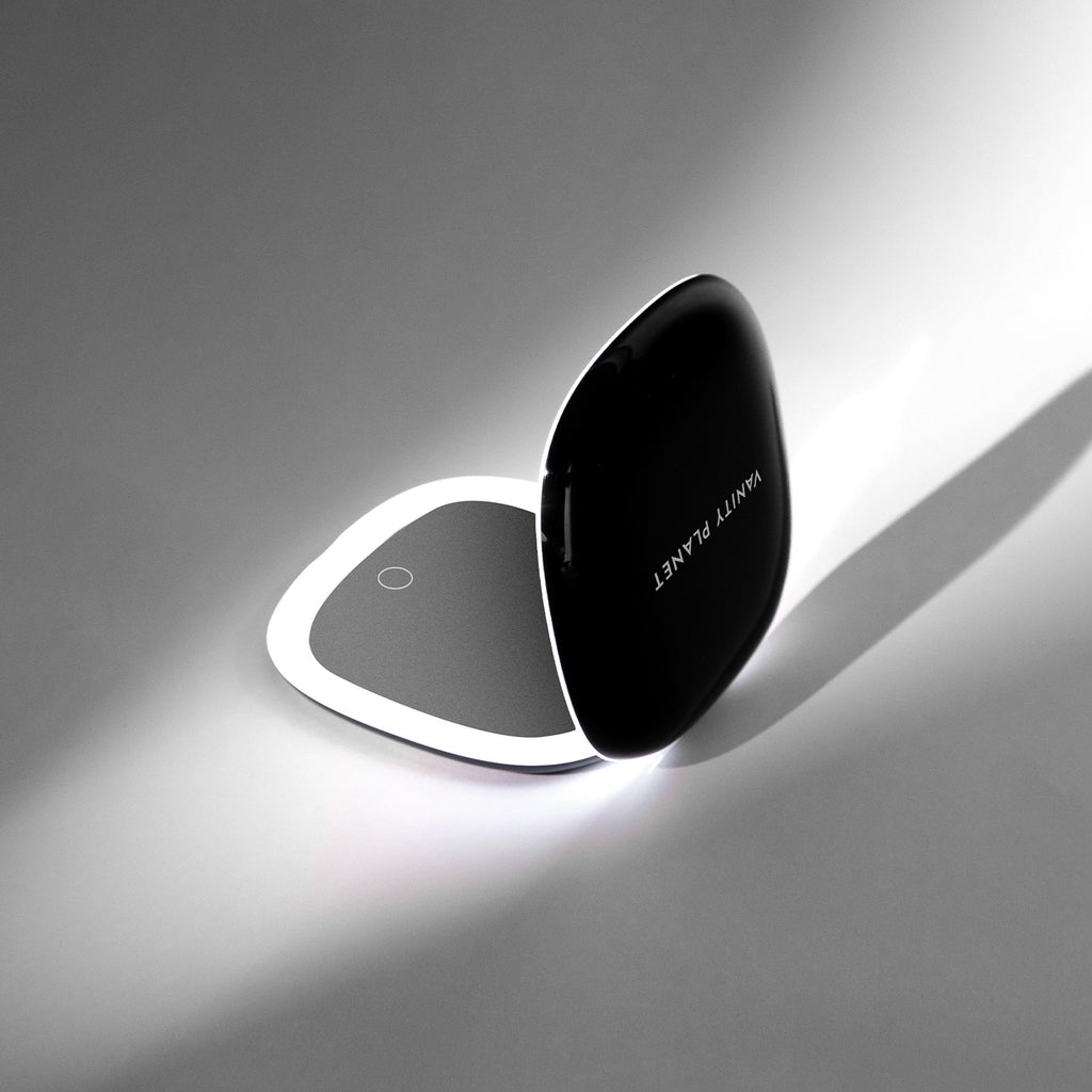 Vanity Planet Moda | Mini Light Up Makeup Mirror - Black / BLACK thumbnail 6