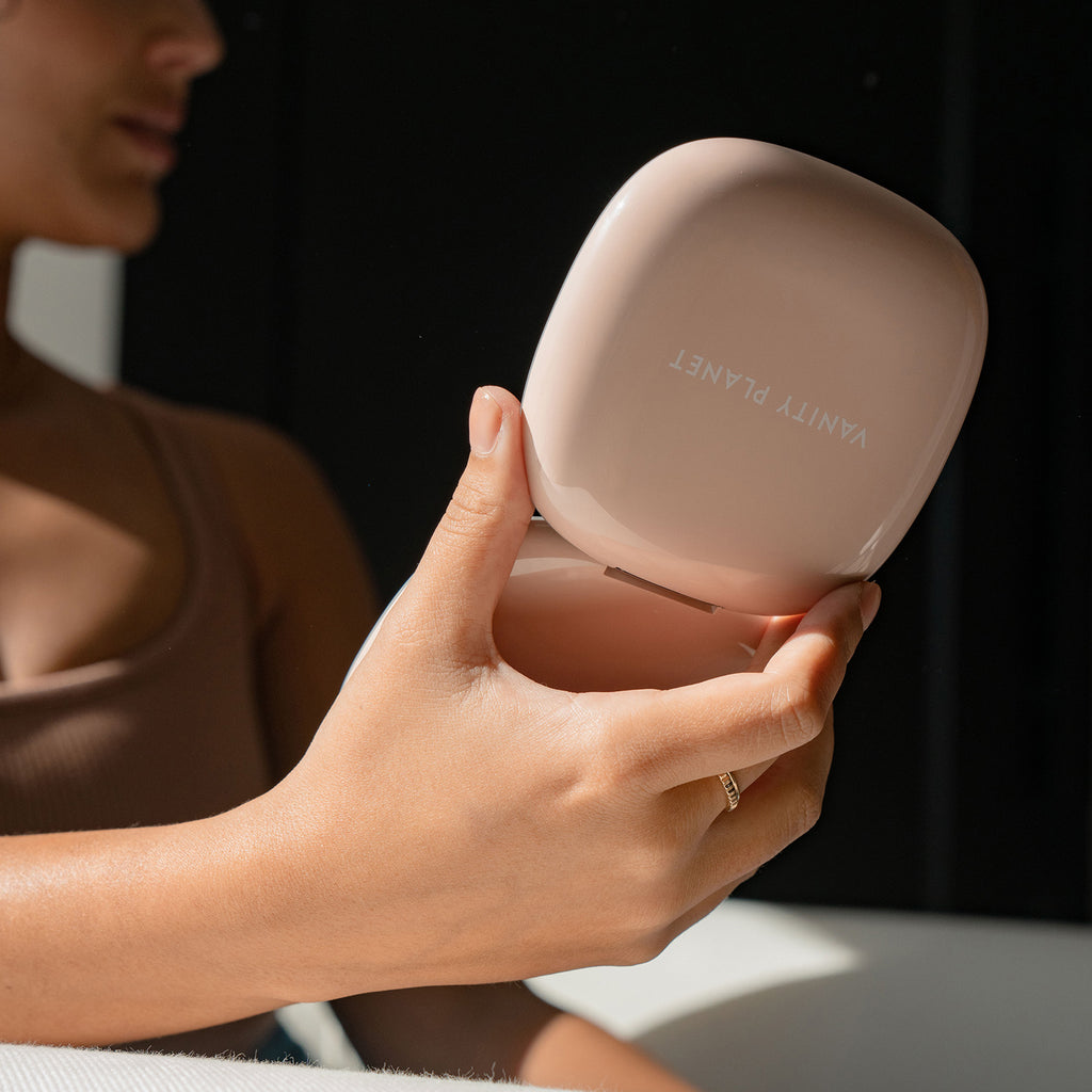 Vanity Planet Moda | Mini Light Up Makeup Mirror - Nude / NUDE thumbnail 7