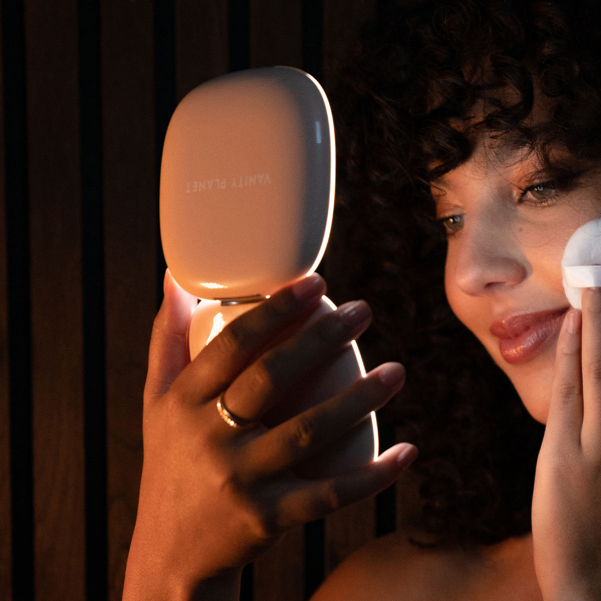 Vanity Planet Moda | Mini Light Up Makeup Mirror - Nude / NUDE, image 27158649143446