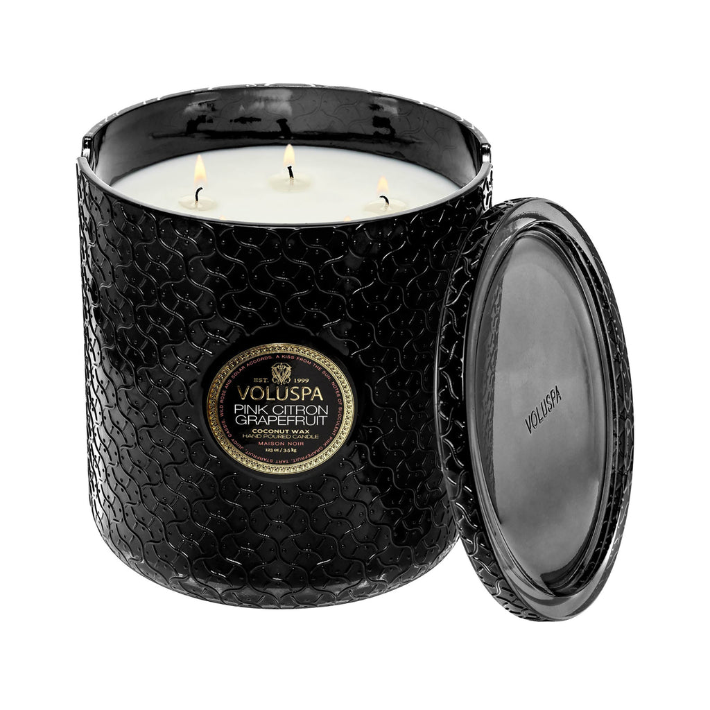Voluspa 5 Wick Hearth Candle - Pink Citron Grapefruit / Pink Citron thumbnail 1