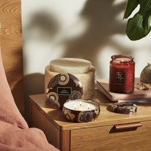 Voluspa Japonica 3 Wick Candle in Decorative Tin / FORBIDDEN FIG