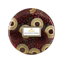 Voluspa Japonica 3 Wick Candle in Decorative Tin / Goji and Tarocco
