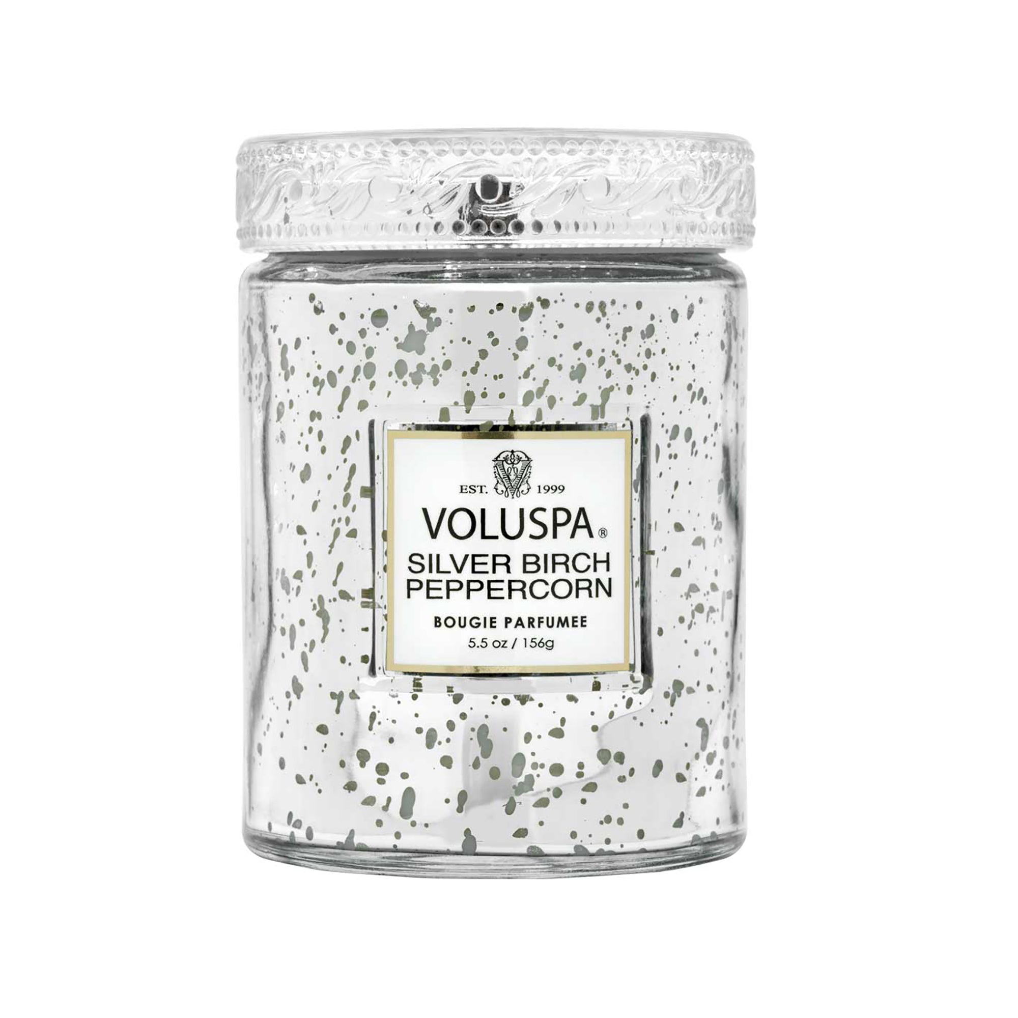 Voluspa Small Jar Candle / Silver Birch Peppercorn