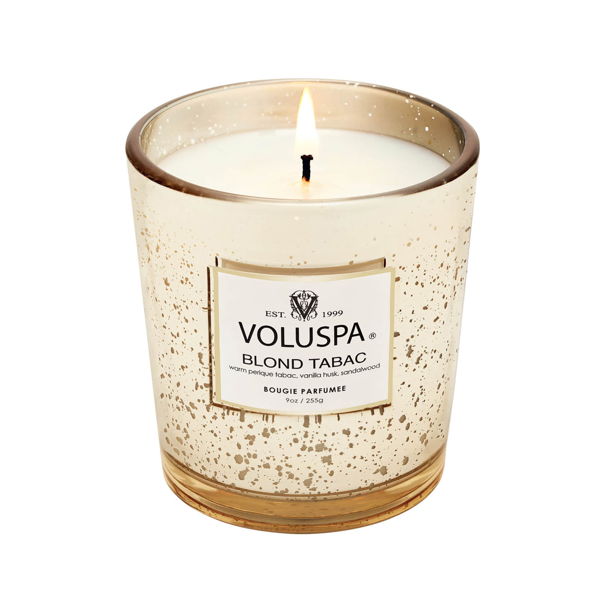 Voluspa Vermeil Classic Candle / Blond Tabac, image 27083189649558