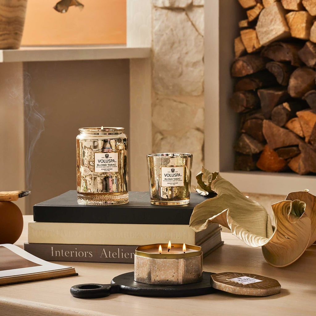 Voluspa Vermeil Classic Candle / Blond Tabac thumbnail 4