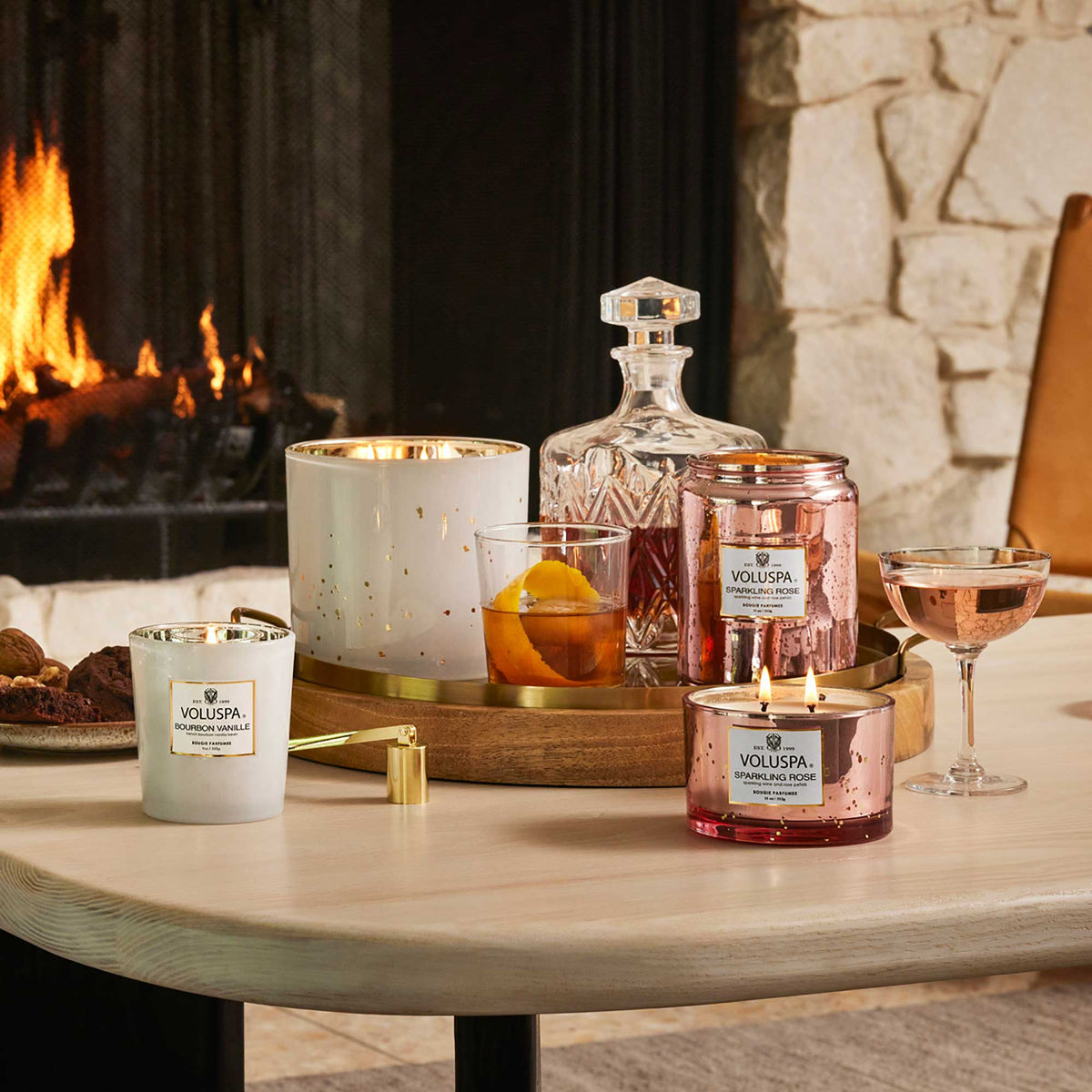 Voluspa Vermeil Classic Candle / Bourbon Vanille, image 27083189747862