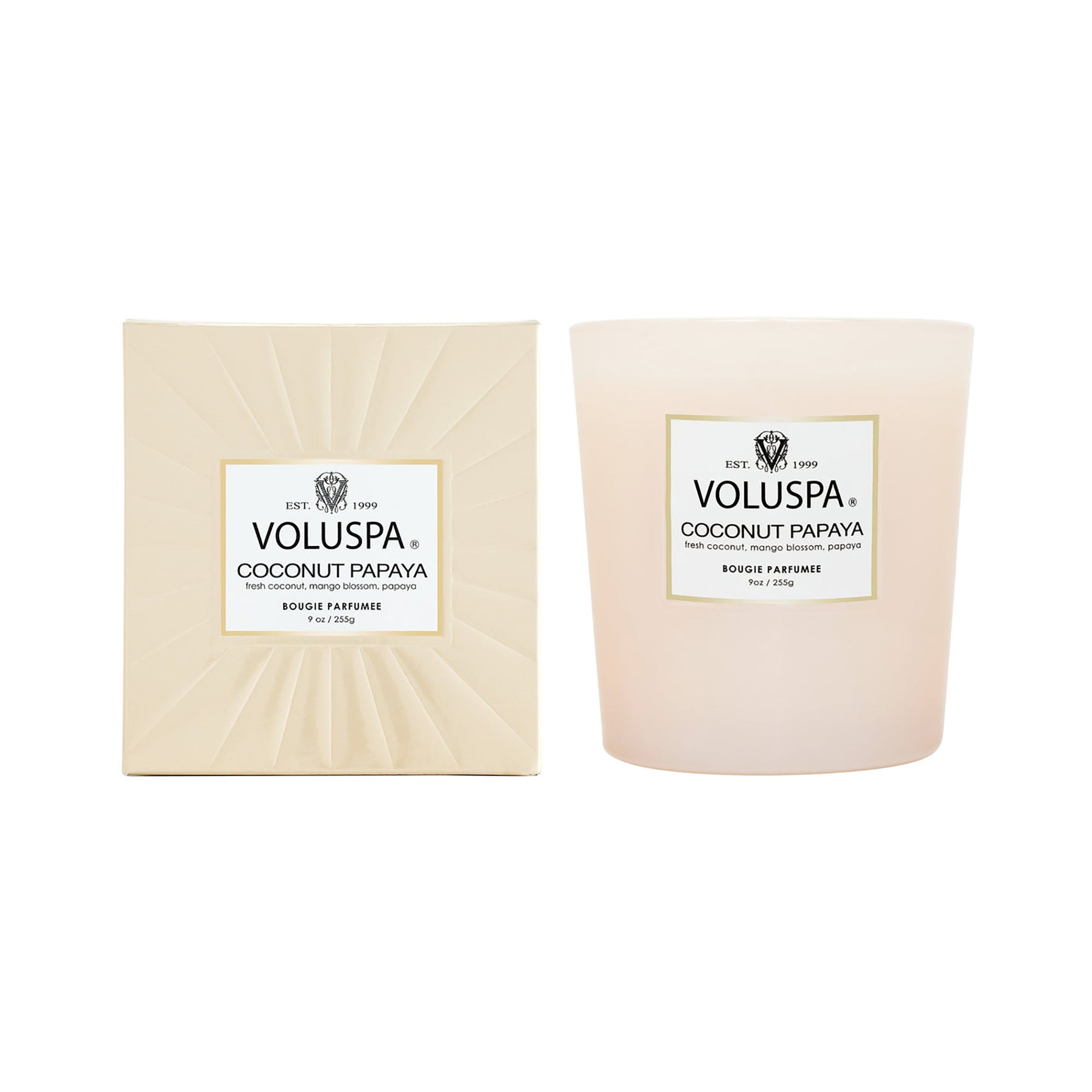 Voluspa Vermeil Classic Candle / COCONUT PAPAYA